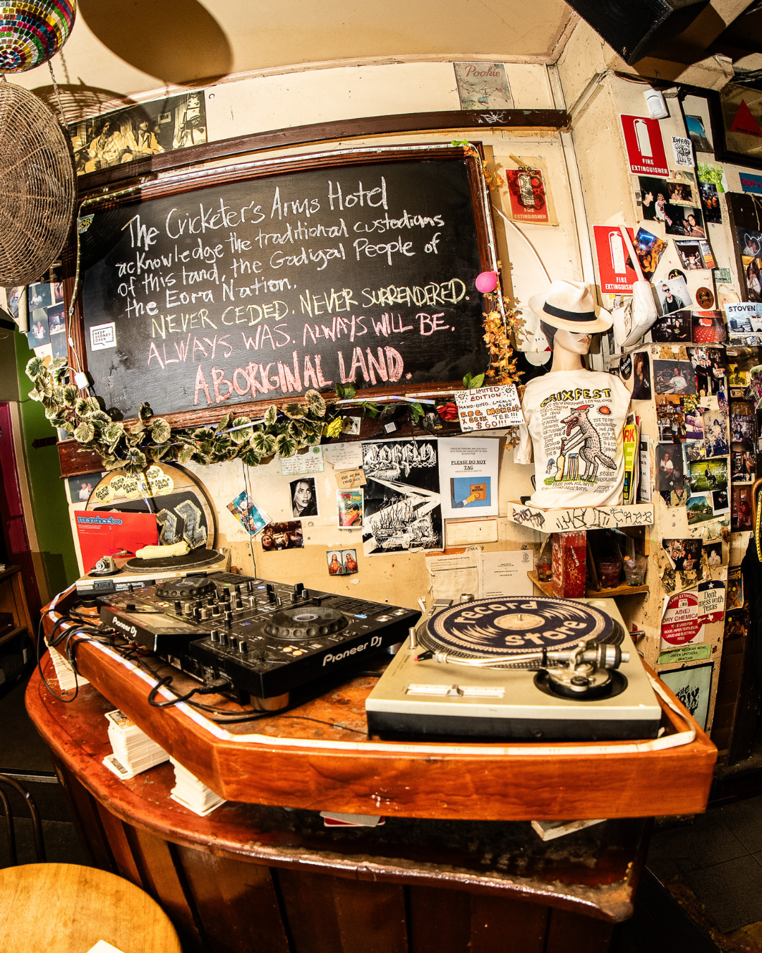 UNDER THE BAR - THE CRICKETERS ARMS HOTEL
